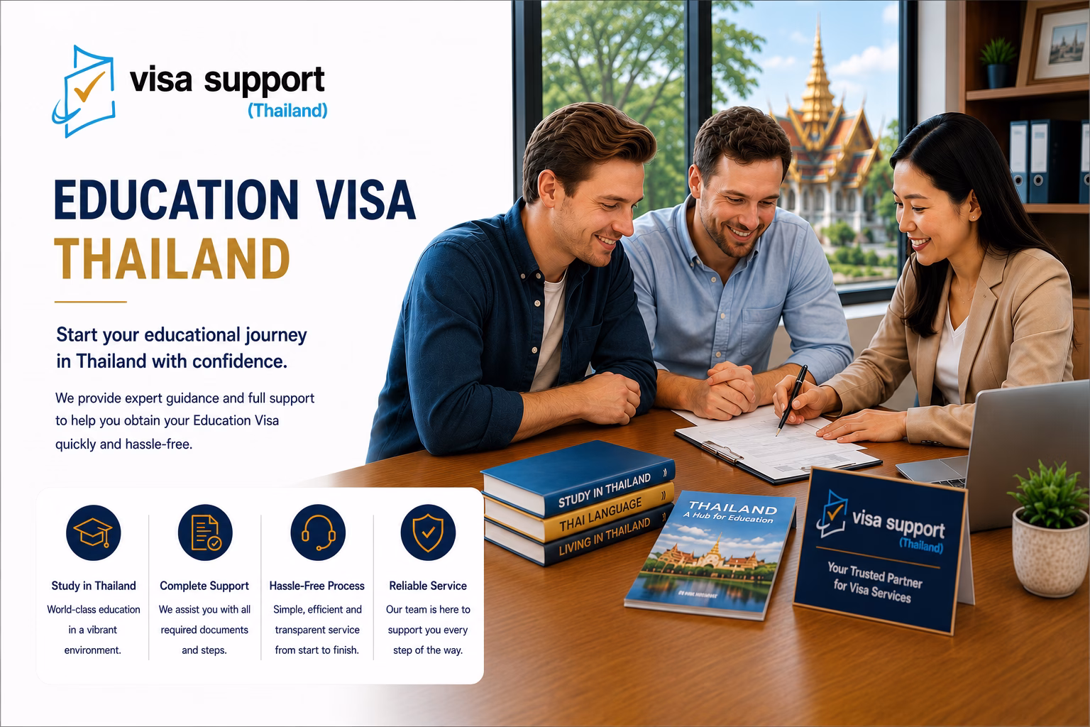 Visa Support Thailand assisting a foreign student with a Thailand Non-ED education visa application in Chiang Mai