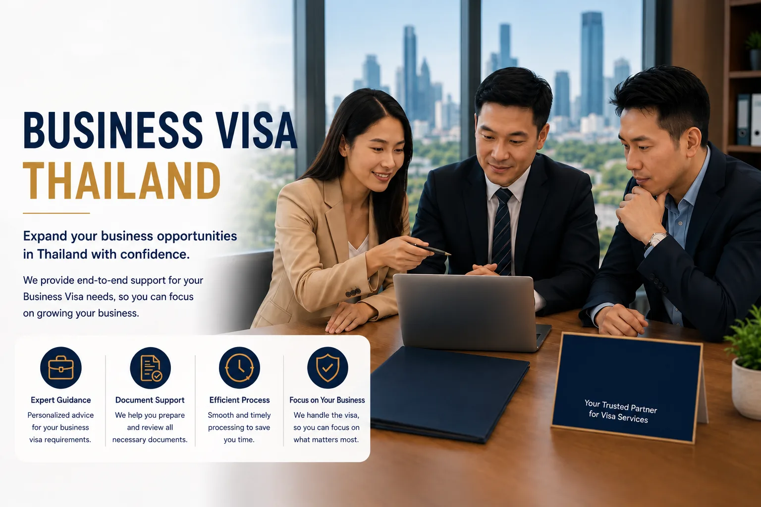 Visa Support Thailand assisting business visa clients with Non-B visa paperwork in Thailand